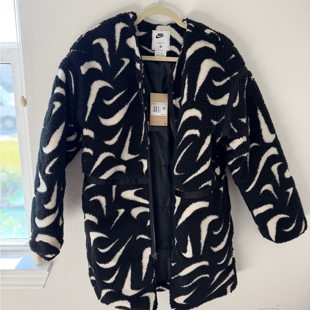Nike Black and Cream Therma-Fit Jacket